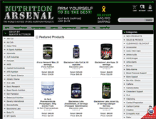 Tablet Screenshot of nutritionarsenal.com